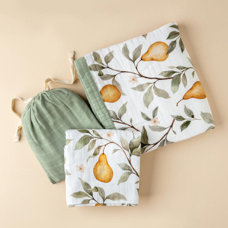 Whimsical Pear Cot Bedding Bundle
