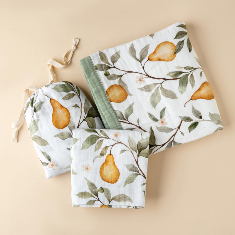 Whimsical Pear Cot Bedding Bundle